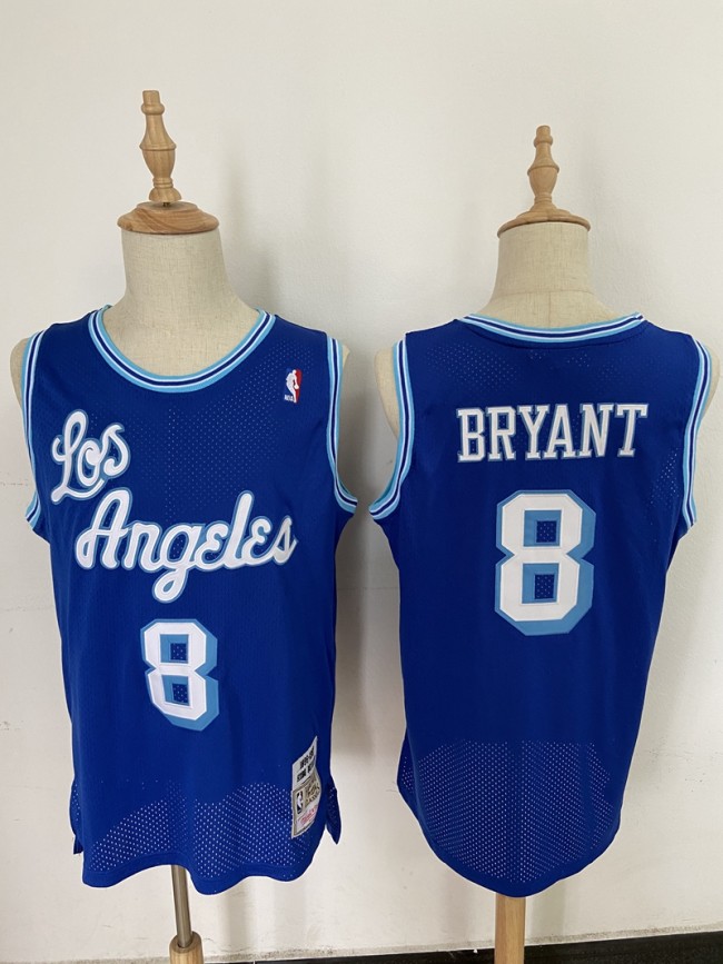 Circular collar Los Angeles Lakers 8  Kobe Bryant Basketball Jersey Blue