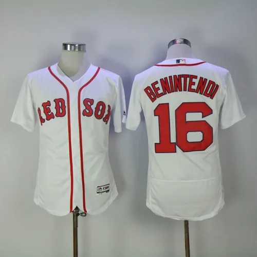 Boston Red Sox 16 Andrew Benintend Flexbase Baseball Jersey White