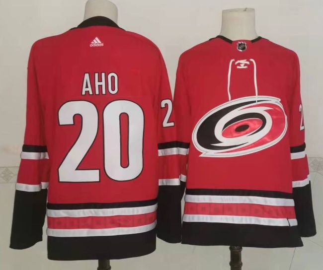 Adidas Carolina Hurricanes 20 Sebastian Aho Ice Hockey Jersey Red