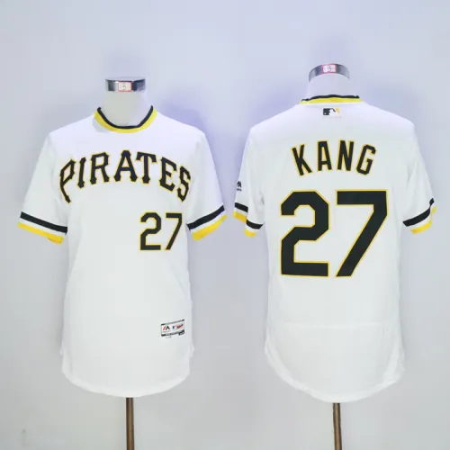 Pittsburgh Pirates 27 Jung Ho Kang Flexbase Baseball Jersey White