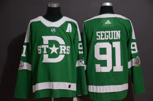 Adidas Classic Dallas Stars 91 Tyler Seguin Ice Hockey Jersey Green