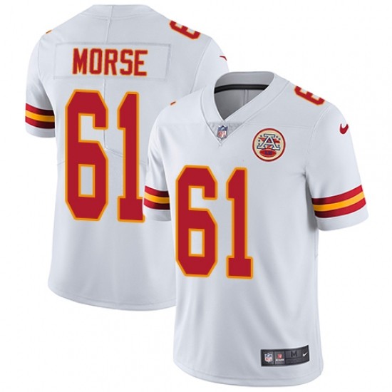 Kansas City Chiefs 61 Mitch Morse Football Jersey Legend White