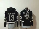 Oakland Raiders 13 Hunter Renfrow Hoodies Football Jersey black
