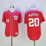 Washington Nationals 20 Daniel Murphy Flexbase Baseball Jersey Red