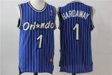 Orlando Magic 1 Penny Hardaway Basketball Jersey Blue retro Edition