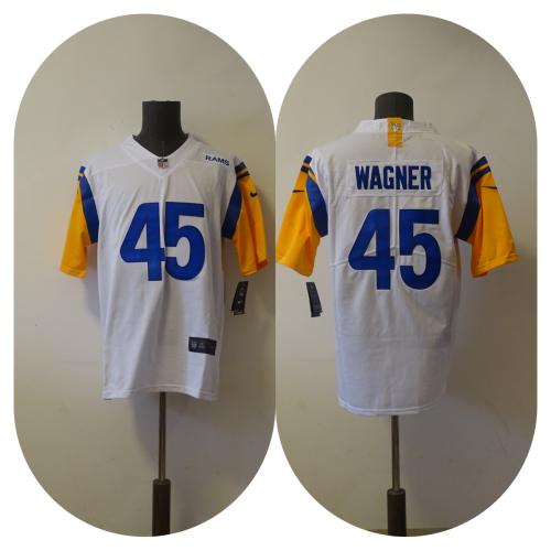 St. Louis Rams 45 Chris Wagner Football Jersey Legend White