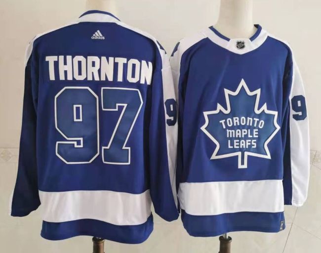 Adidas Toronto Maple Leafs 97 Joe Thornton Ice Hockey Jersey Blue