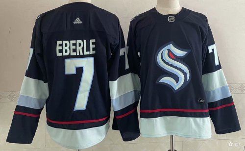 Adidas Seattle Kraken 7 Jordan Eberle Ice Hockey Jersey Navy Blue