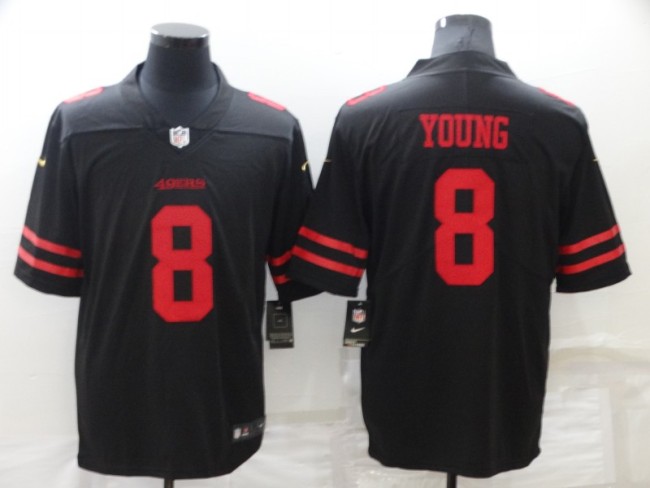 San Francisco 49ers 8 Steve Young Football Jersey Legend Black