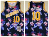 Golden State Warrior 10 Tim Hardaway Basketball Jersey Flower Fashion Retro Fan Edition