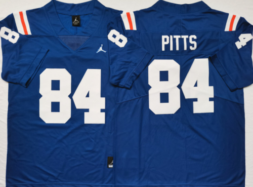 Florida Gators 84 Kyle Pitts College Football Jersey Blue