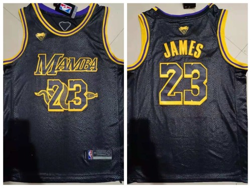 Nike Los Angeles Lakers Mamba 23 LeBron James Basketball Jersey Black