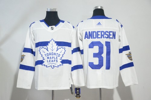 Adidas Classic Toronto Maple Leafs 31 Frederik Andersen Ice Hockey Jersey White