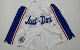 Philadelphia 76ers White Mesh Shorts Retro