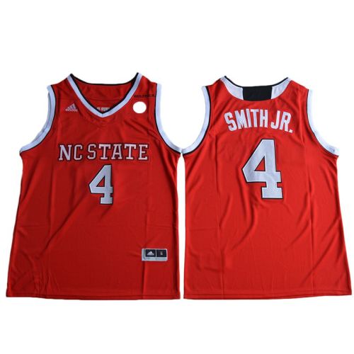 NC State Wolfpack 4 Dennis Smith Jr College Basketball Jersey Red