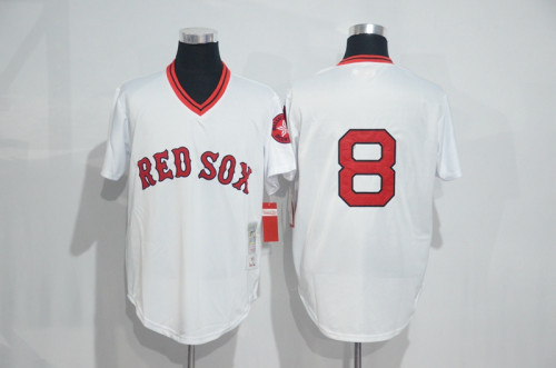 Boston Red Sox 8 Carl Yastrzemski Baseball Jersey White