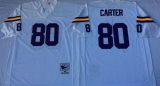 Minnesota Vikings 80 Cris Carter Football Jersey White Retro