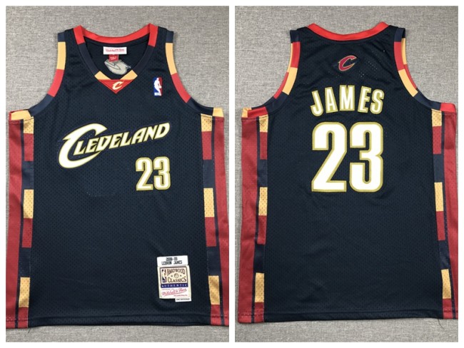 Youth Cleveland Cavaliers 23 LeBron James Basketball Jersey Nany Blue