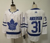 Women Adidas Classic Toronto Maple Leafs 31 Frederik Andersen Ice Hockey Jersey White