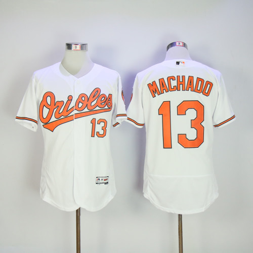 Baltimore Orioles 13 Manny Machado Flexbase Baseball Jersey White