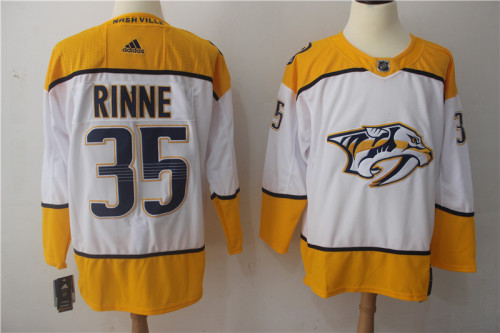Adidas Classic Nashville Predators 35 Pekka Rinne Ice Hockey Jersey White Yellow