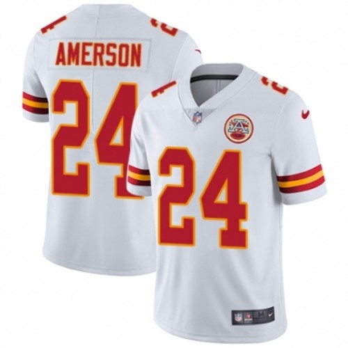 Kansas City Chiefs 24 David Amerson Football Jersey Legend White