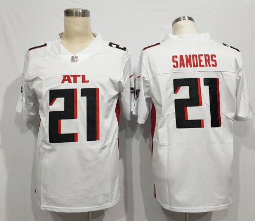Atlanta Falcons 21 Deion Sanders Football Jersey Legend White