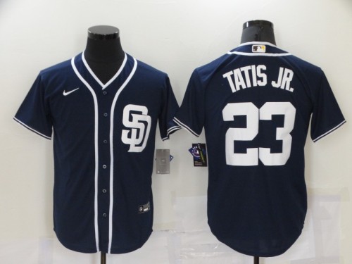 Nike San Diego Padres 23 Fernando Tatis Jr. Baseball Jersey Navy Blue