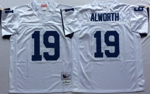San Diego Chargers 19 Lance Alworth Football Jersey White Retro