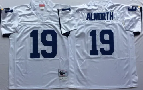 San Diego Chargers 19 Lance Alworth Football Jersey White Retro