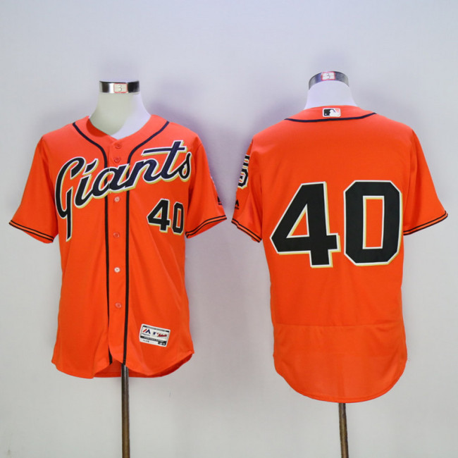 San Francisco Giants 40 Madison Bumgarner Flexbase Baseball Jersey Orange