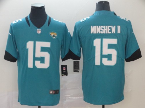 Jacksonville Jaguars 15 Gardner Minshew II Football Jersey Legend Green