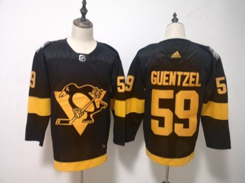 Adidas Classic Pittsburgh Penguins Venue version 59 Jake Guentzel Ice Hockey Jersey Black