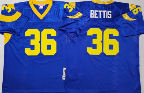 St. Louis Rams 36 Jerome Bettis Football Jersey Blue Retro