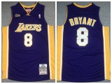 Los Angeles Lakers 8 Kobe Bryant Basketball Jersey Purple Retro Final version