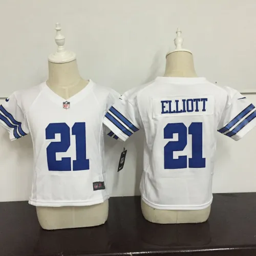 baby Dallas Cowboys 21 Ezekiel Elliott Football Jersey White