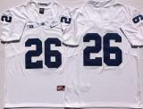 Penn State Nittany Lions 26 Saquon Barkley Limited Football Jersey White