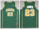 Ncaa 23 LeBron James Basketball Jersey High School Green