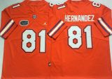Florida Gators 81 Aaron Hernandez College Football Jersey Orange