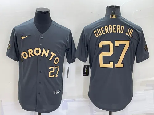 All star Nike Toronto Blue Jays 27 Vladimir Guerrero Jr. Baseball Jersey