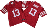 San Francisco 49ers 13 Brock Purdy Football Jersey Red Three Dynasties