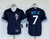 Nike Kansas City Royals 7 Bobby Witt Jr. Baseball Jersey Navy blue city Edition
