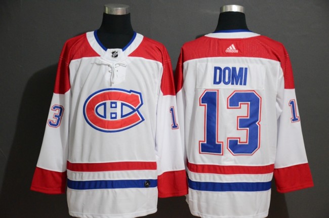 Adidas Classic Montreal Canadiens 13 Max Domi Ice Hockey Jersey White