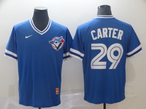 Nike Toronto Blue Jays 29 Joe Carter Baseball Jersey Blue Retro