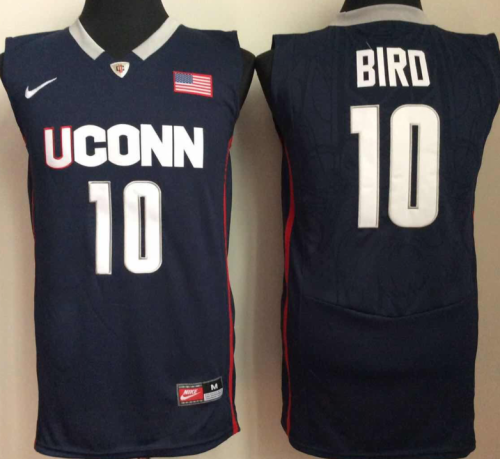 Uconn Huskies 10 Sue BIRD College Basketball Jersey Navy Blue