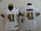 Women New Orleans Saints 41 Alvin Kamara Football Jersey Legend White