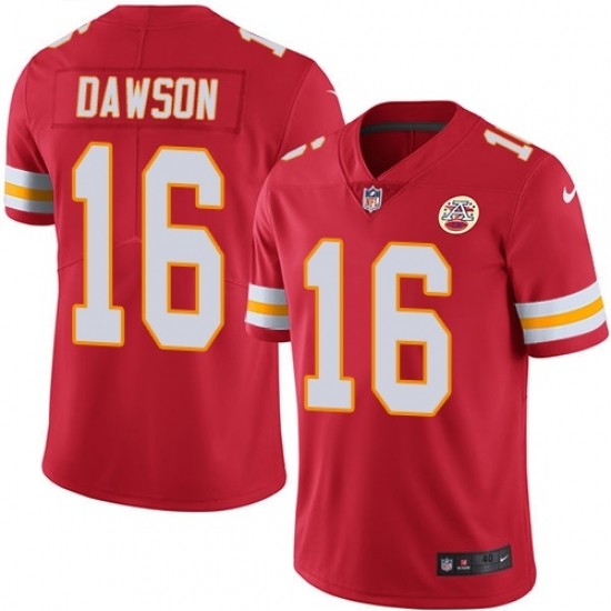 Kansas City Chiefs 16 Len Dawson Football Jersey Legend Red