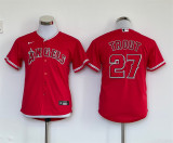 Youth Nike Los Angeles Angeles 27 Mike Trout Baseball Jersey Red