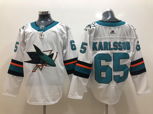 Adidas Classic San Jose Sharks 65 Erik Karlsson Ice Hockey Jersey White