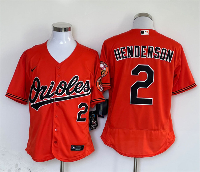 Nike Baltimore Orioles 2 Gunnar Henderson Flexbase Baseball Jersey Orange